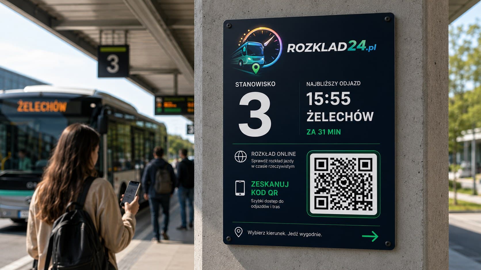 rozklad24.pl — Tabliczki z kodem QR